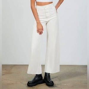 Zara Marine Straight Jeans White